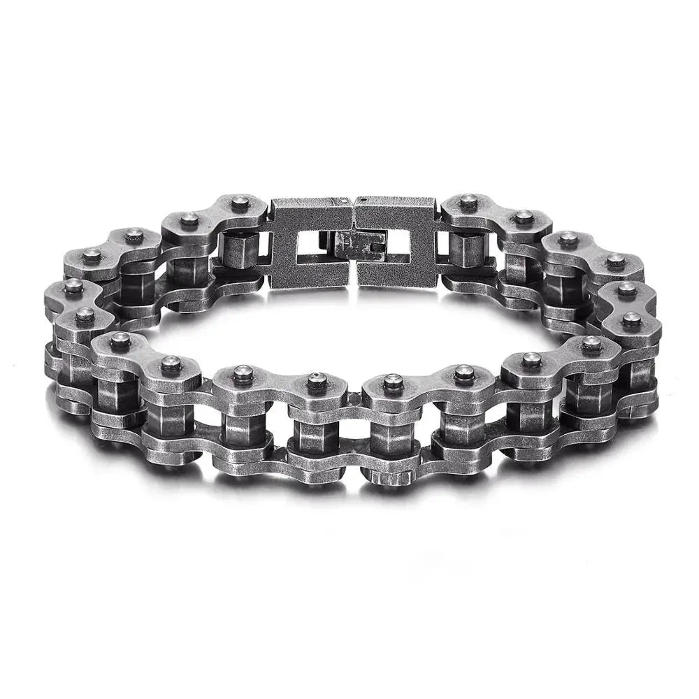 Iron Rider Punk Biker Chain Bracelet deideas
