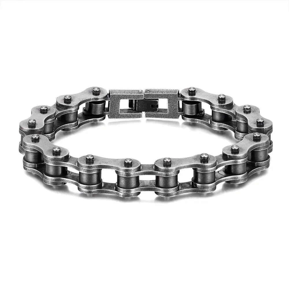 Iron Rider Punk Biker Chain Bracelet deideas