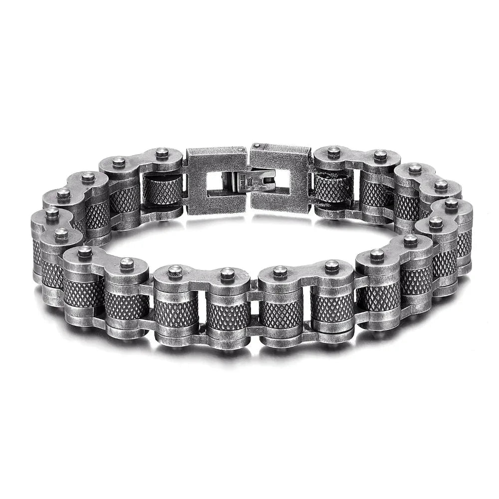 Iron Rider Punk Biker Chain Bracelet deideas