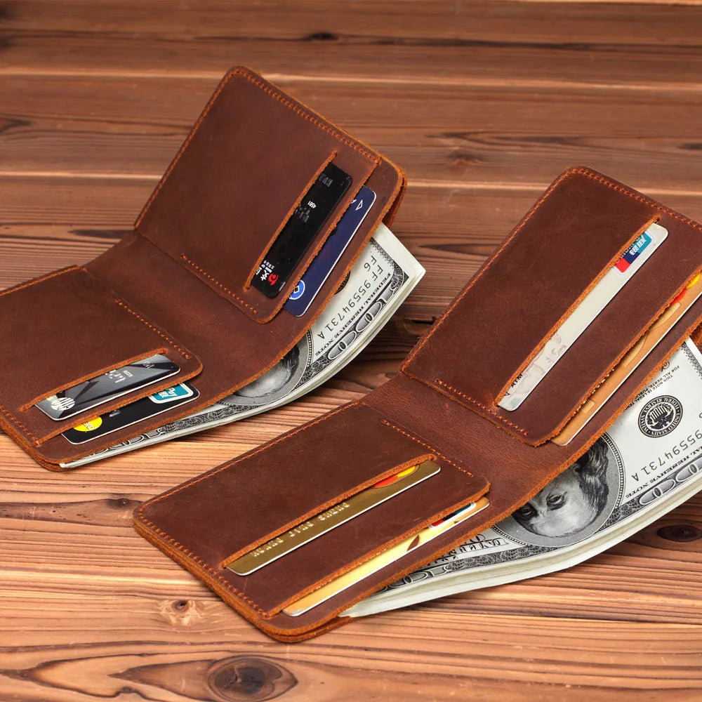 Leather Bifold Wallet – Iron Road, Vertical or Horizontal