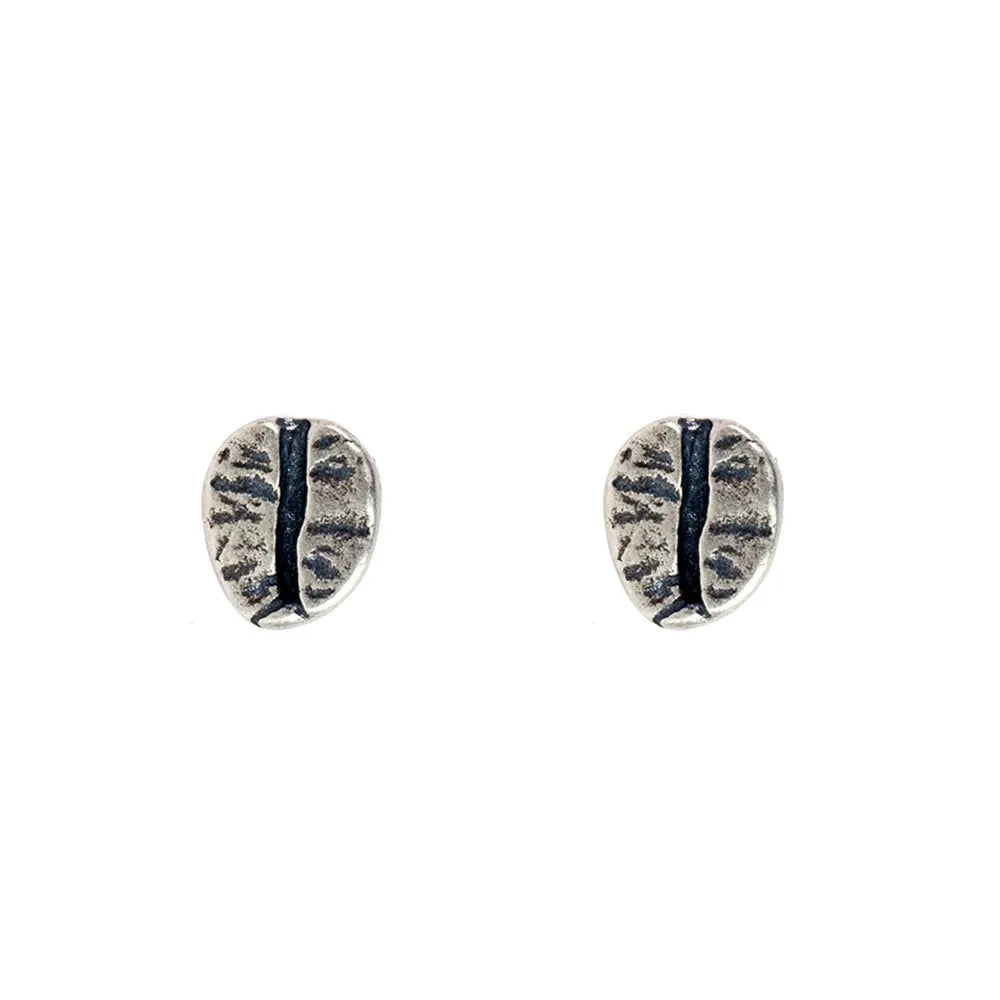 Coffee Bean Stud Earrings Punk & Vintage Style for Men & Women, Party & Wedding Jewelry deideas