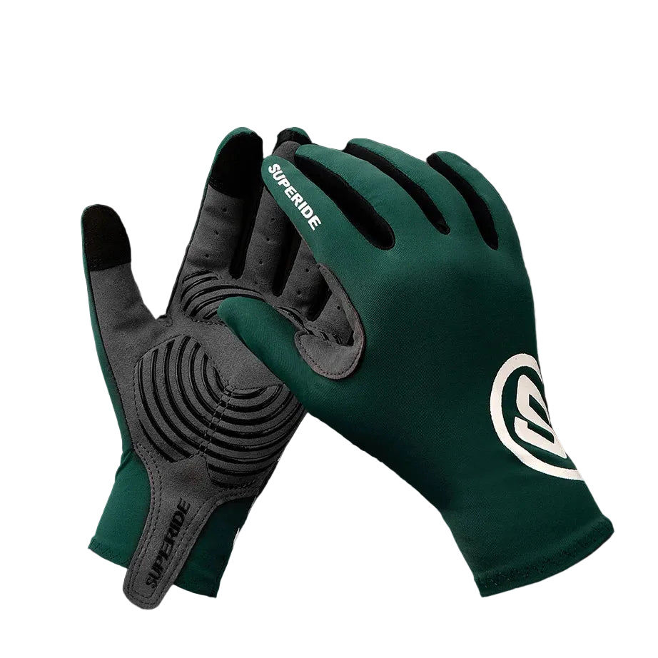 Full-Finger Cycling Gloves – Textured Palm, S–XL