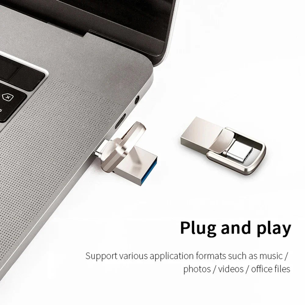 Xiaomi USB Flash Drive 1TB 2TB USB 3.0 High Speed Car Electronic Accessory Adapter Plug Play Video Large Storage Flash Drive deideas