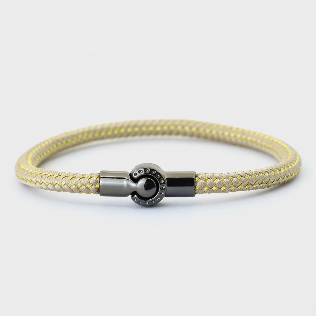 Outdoor Sports Cycling Mens Rope Bracelet Black Magnet Buckle Wrap Bangle Pulseira Corda Masculina Pulceras Hombres Elegante deideas