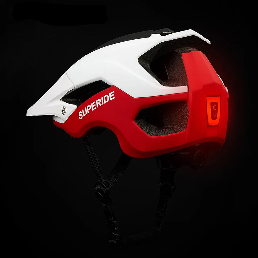 Cycling Helmet with Rechargeable LED Rearlight
