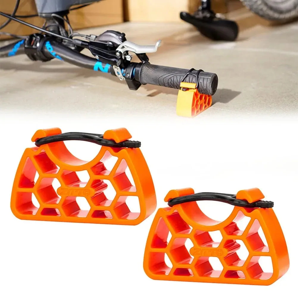 Bike Handlebar Support Blocks – Inverted Maintenance, Orange