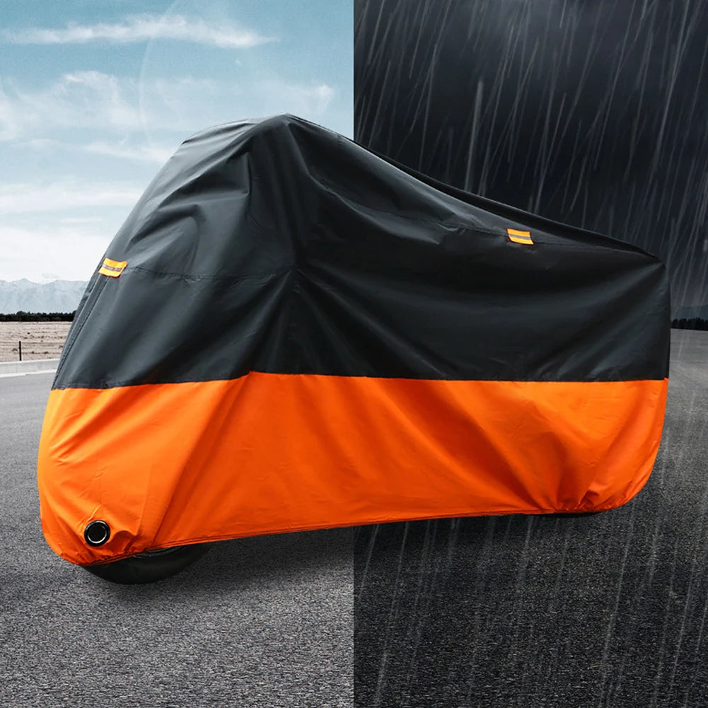 Motorcycle Storage Cover – Buckle Strap & Lock Opening