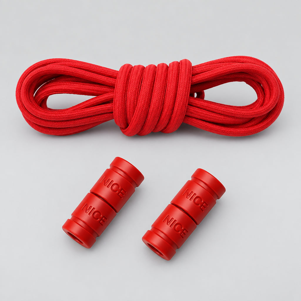No-Tie Elastic Shoelaces with Color Buckle