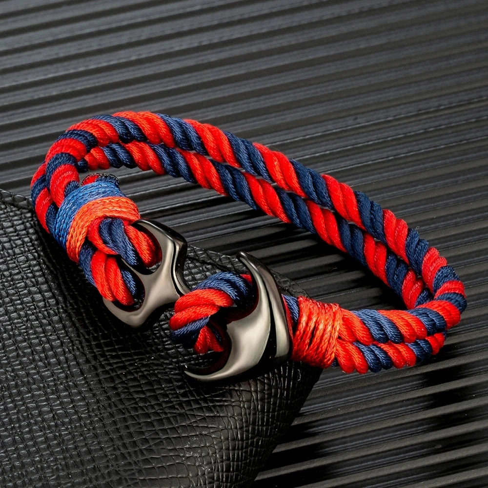 Twin Strand Anchor Bracelet Waterproof & Sporty deideas