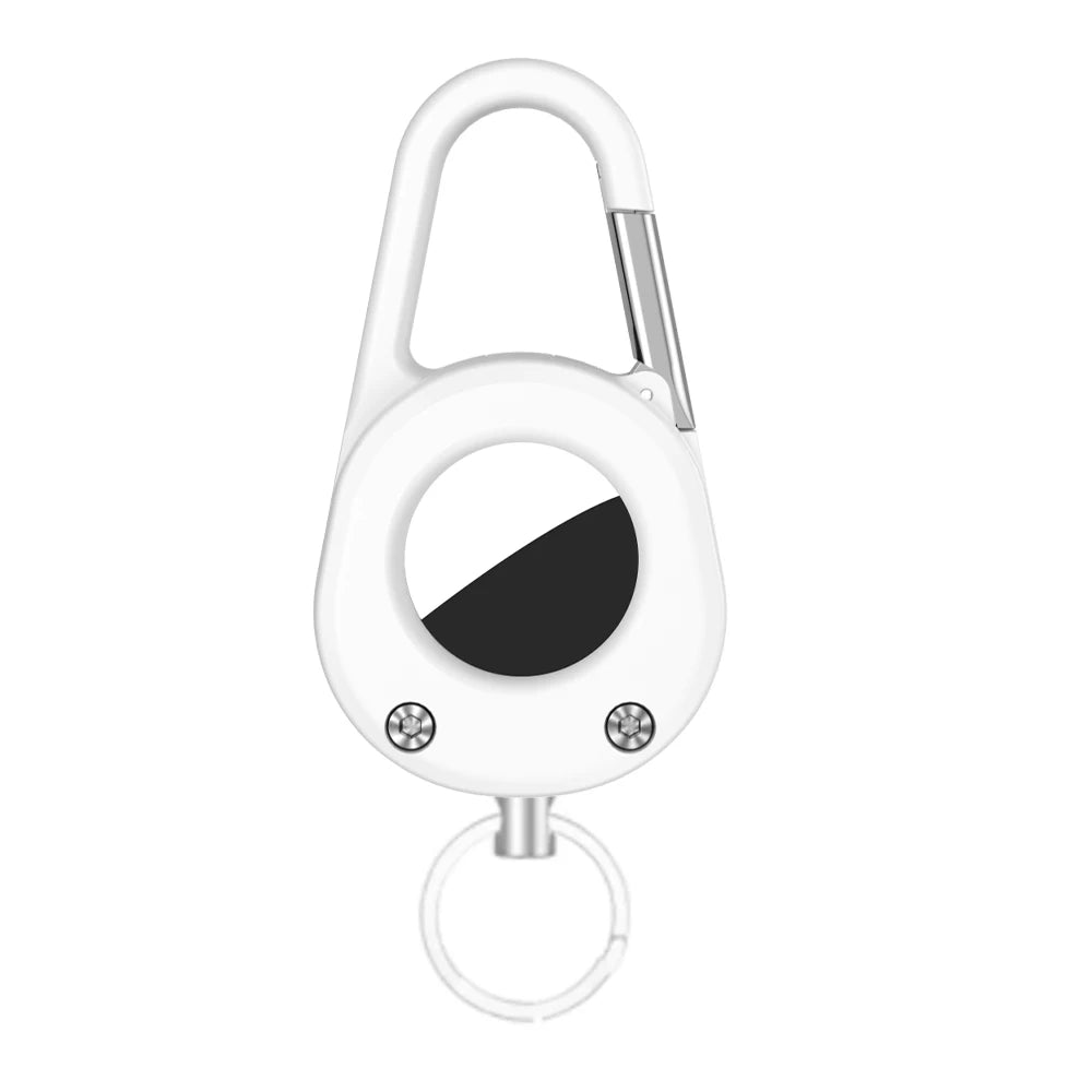 For AirTag Hardness Holder with Carabiner Anti-Scratch Shell Anti-Lost Locator Case Keychain Ring for Apple Airtags Accessories deideas