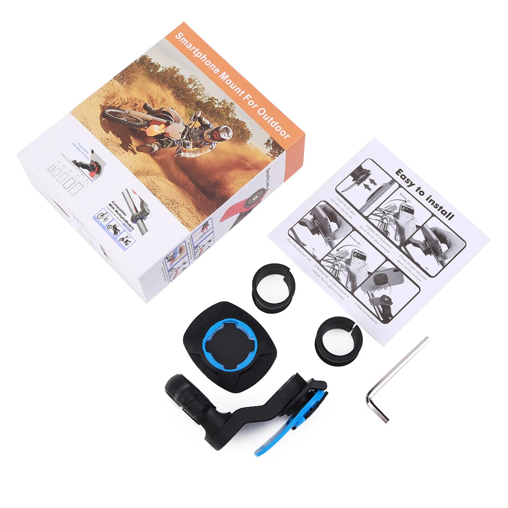 Bike & Motorcycle Phone Mount – Rotating Handlebar Holder