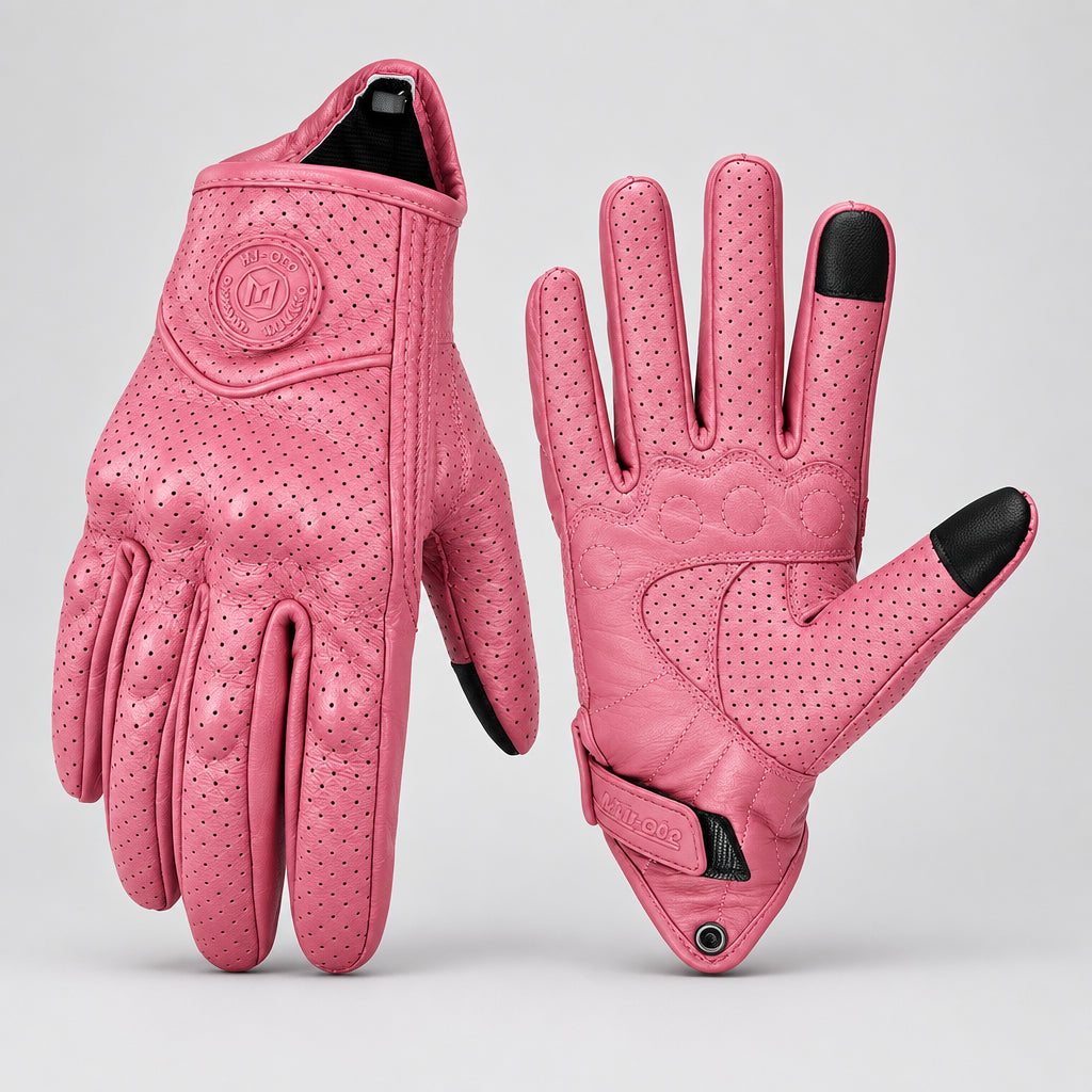 Vintage Leather Gloves – Touchscreen, Sizes XS–XXL