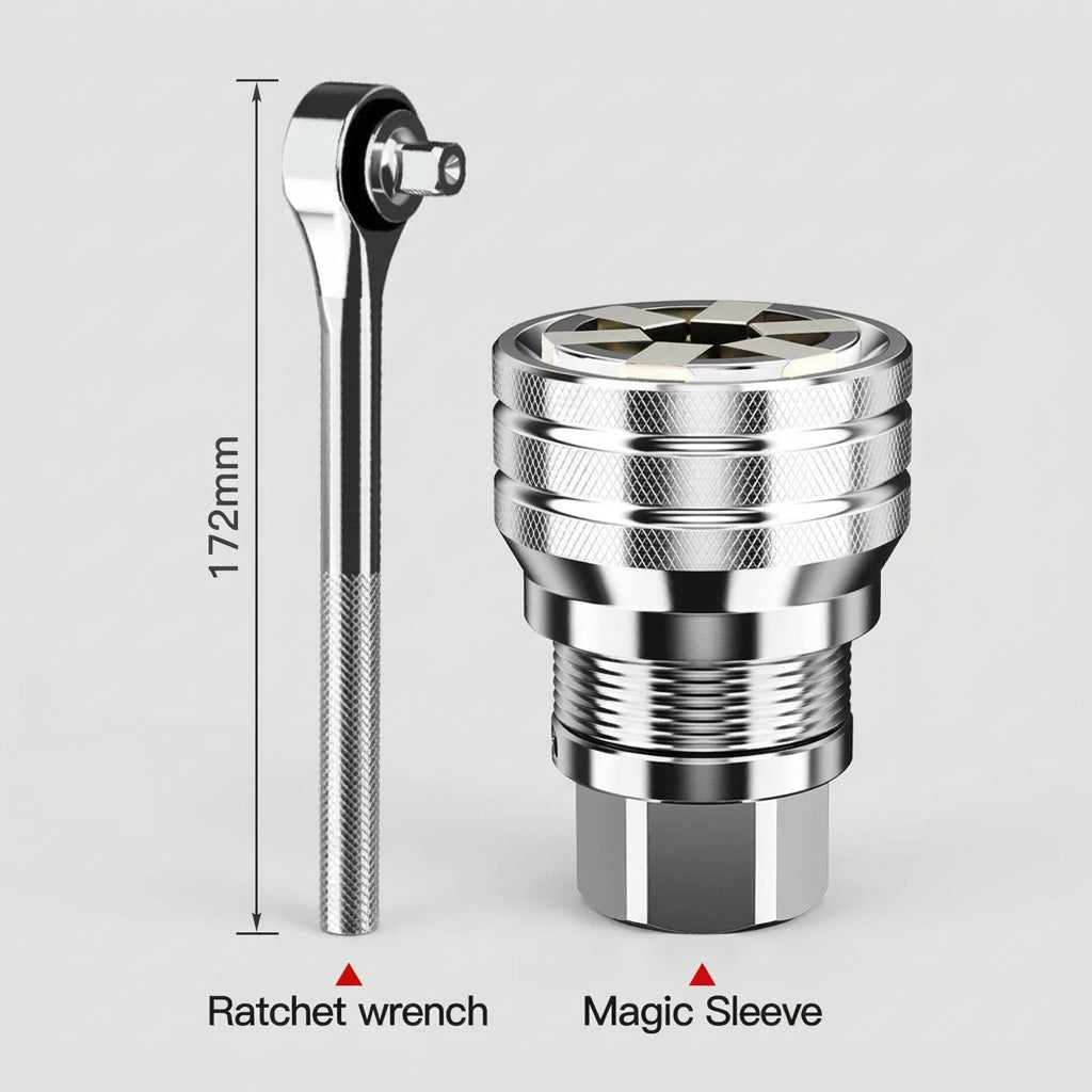 Drill Bit Adapter Adjustable 3/8-3/4 inches 10mm to 19mm Multifunctional Wrench Tool deideas