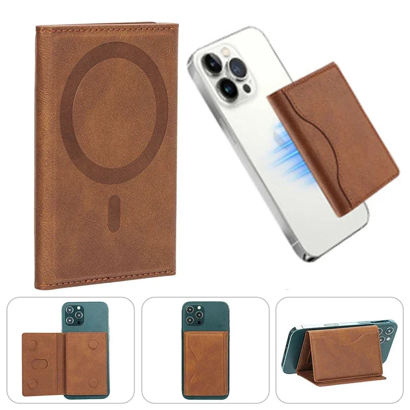 Magnetic Phone Wallet – MagSafe-Compatible, 6 Card Slots