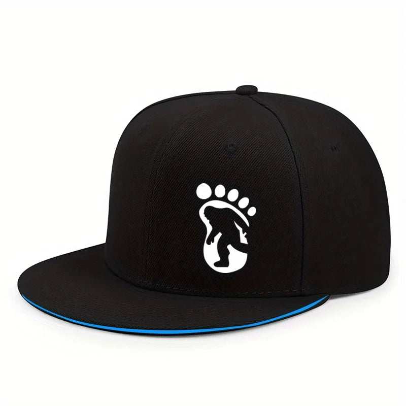 Bigfoot Footprint Flat-Brim Cap – Essence, 5 Trim Colors