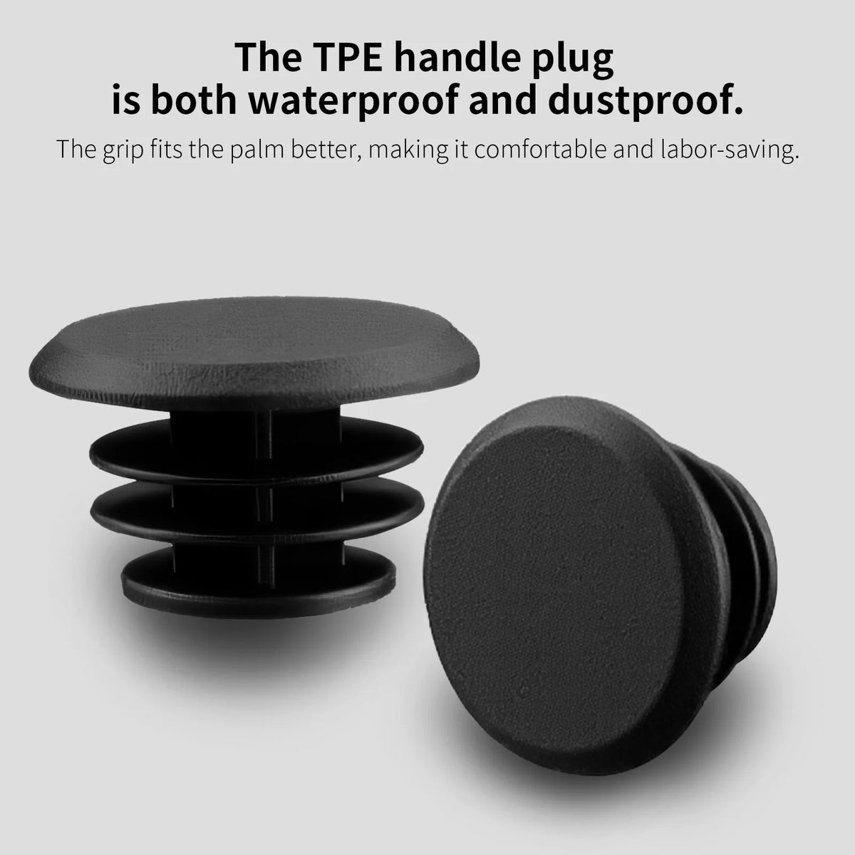 Ergonomic Lock-On Bike Grips – TPE, 13.5 cm, 1 Pair