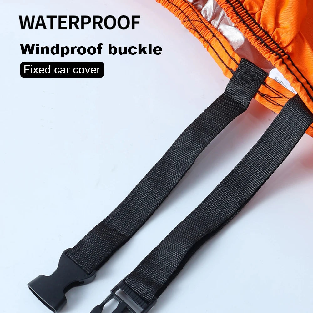 Motorcycle Storage Cover – Buckle Strap & Lock Opening