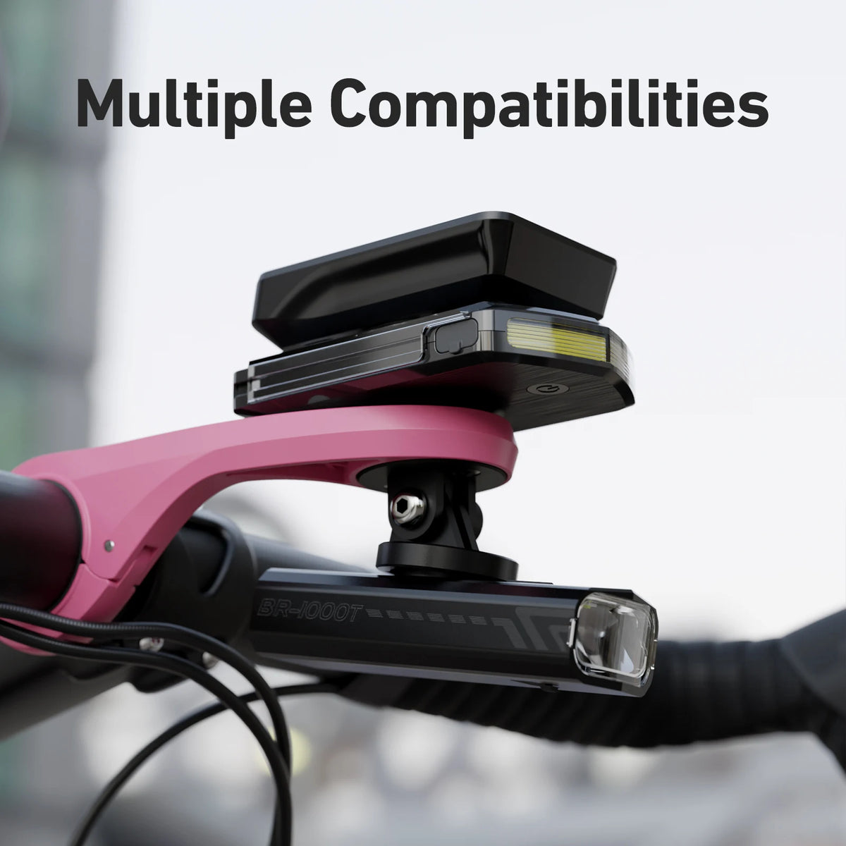 Bike Computer Mount – Out-Front Bracket, 3 Colors