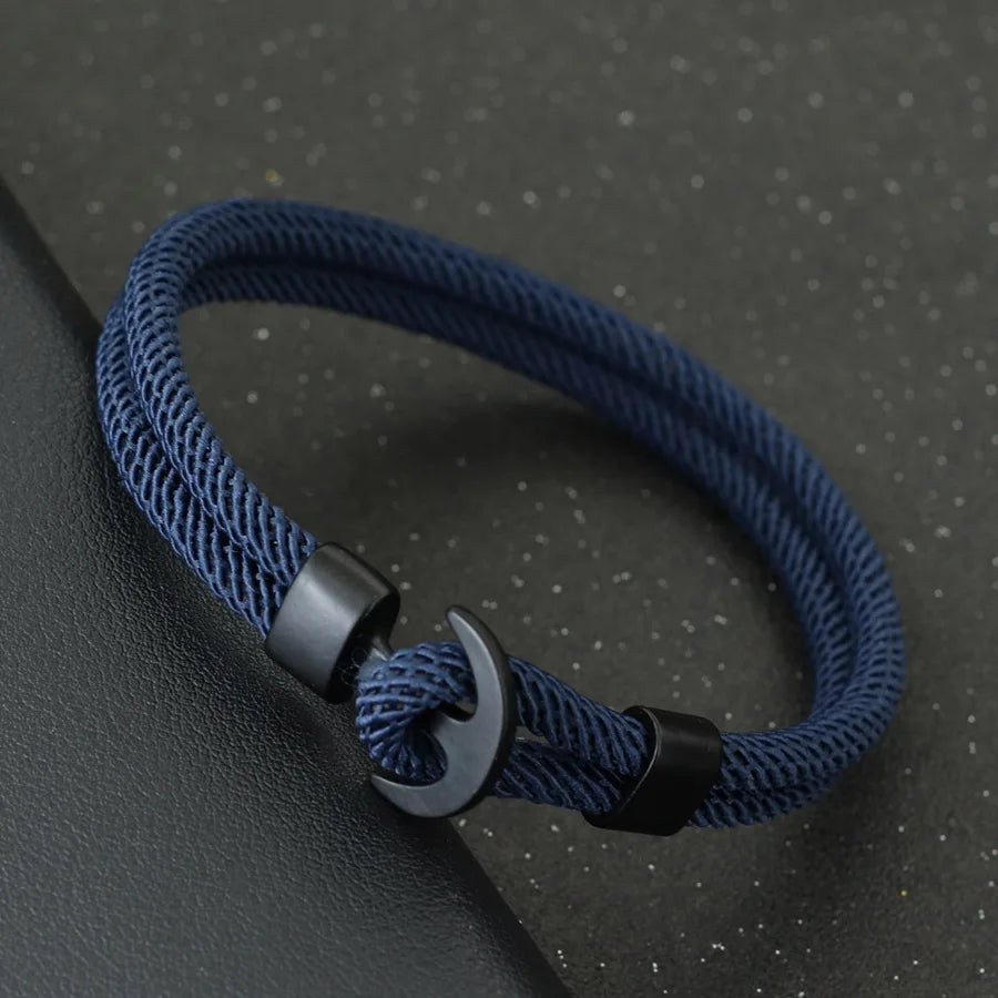 Double-Cord Rope Bracelet – Spectrum, Anchor Hook