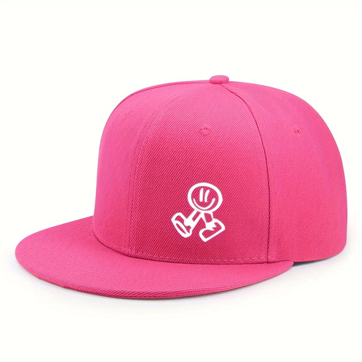 Smiling Character Flat-Brim Cap – Horizon, 16 Colors