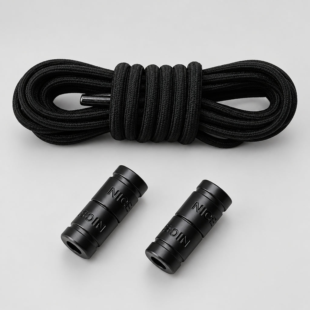 No-Tie Elastic Shoelaces with Color Buckle