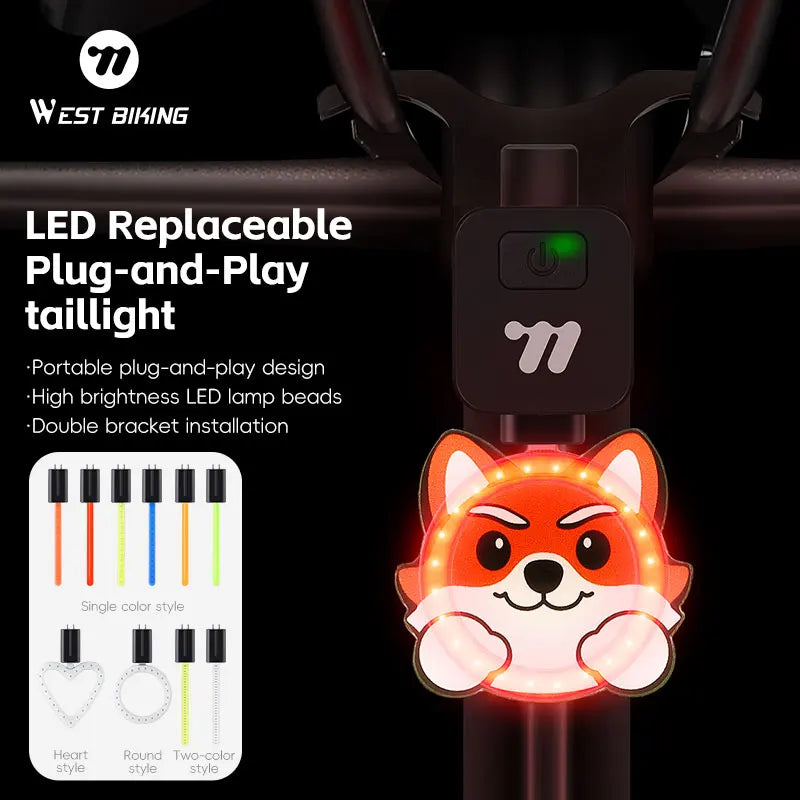 Rechargeable Bike Light – Interchangeable Shapes & Set Options