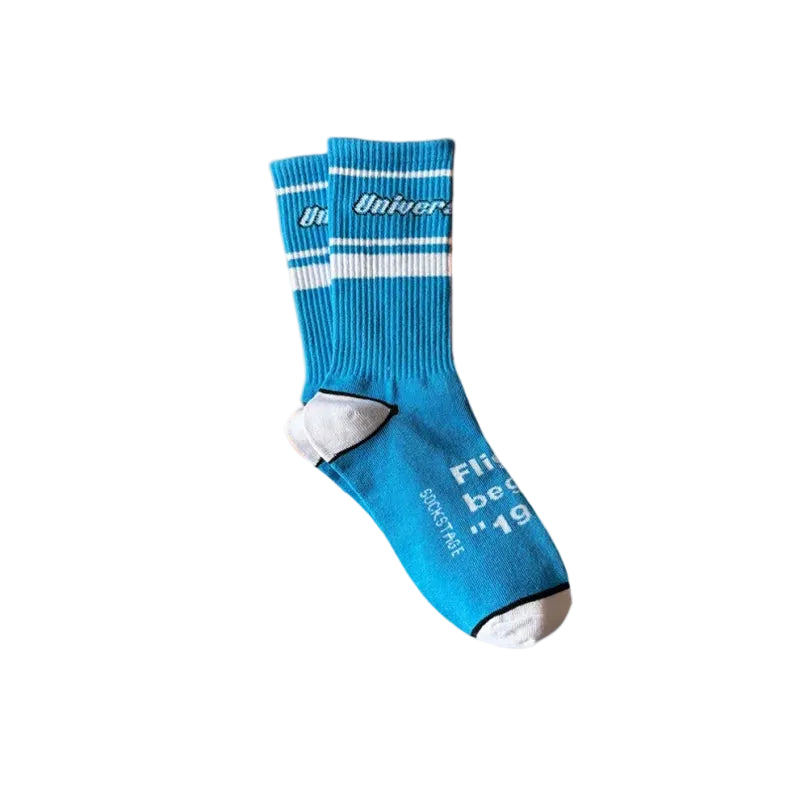 Crew Socks – Lettering & Solid Styles, Cotton Blend
