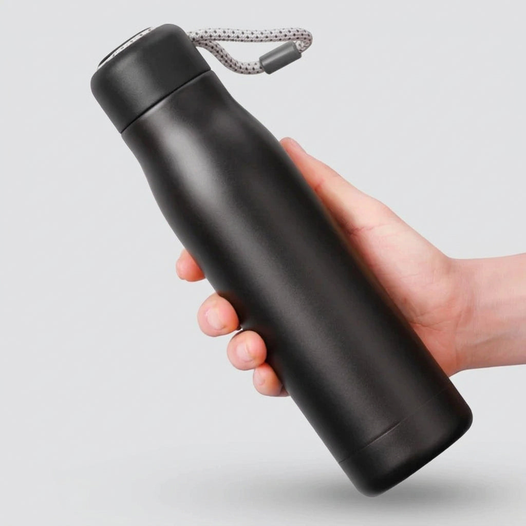 Stainless Steel Thermos Bottle – Carry Loop, 5 Colors