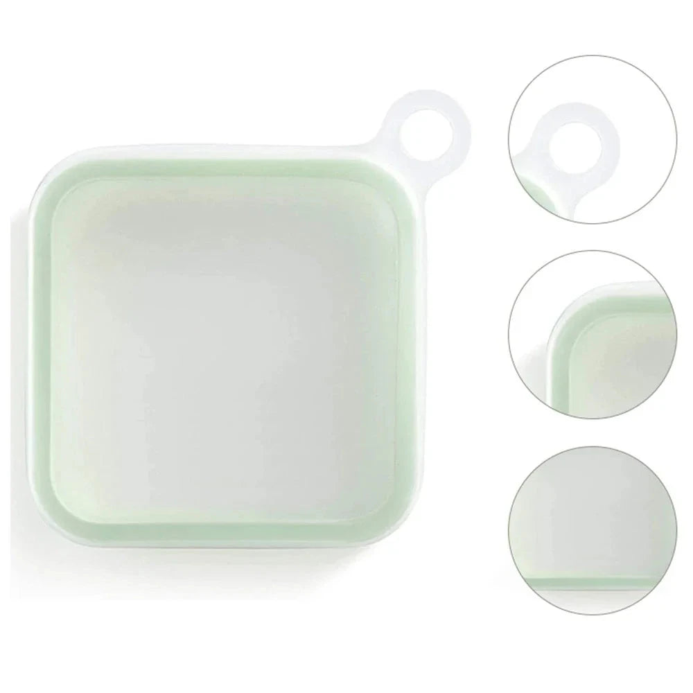 Portable Silicone Lunch Box Sandwich & Snack Container deideas
