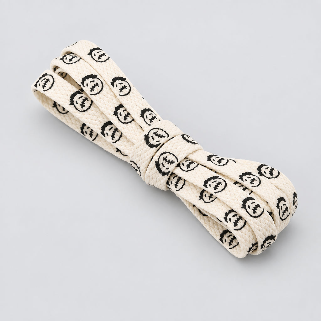 Bandana Graphic Flat Shoelaces – 8 mm, 70–200 cm