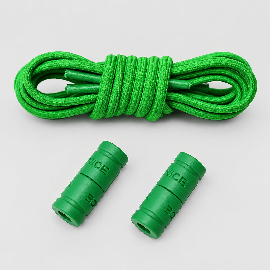 No-Tie Elastic Shoelaces with Color Buckle