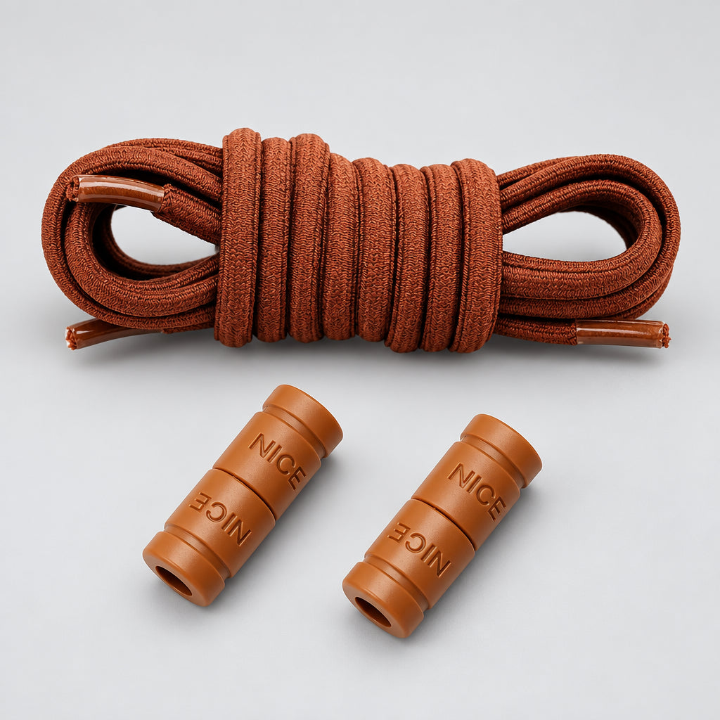 No-Tie Elastic Shoelaces with Color Buckle