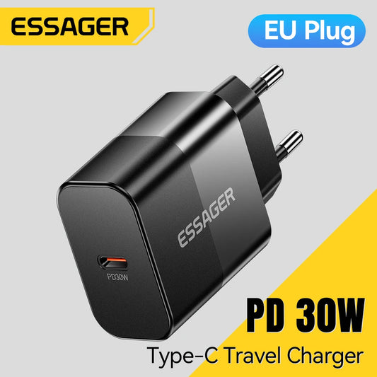 30W GaN USB-C Charger – iPhone 18 Pro Max, PD Fast Charging