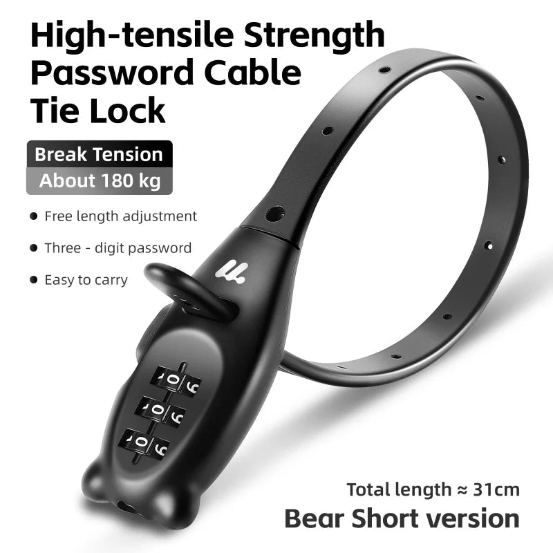 Zip-Tie Combination Lock – 3-Digit, 31 or 53 cm