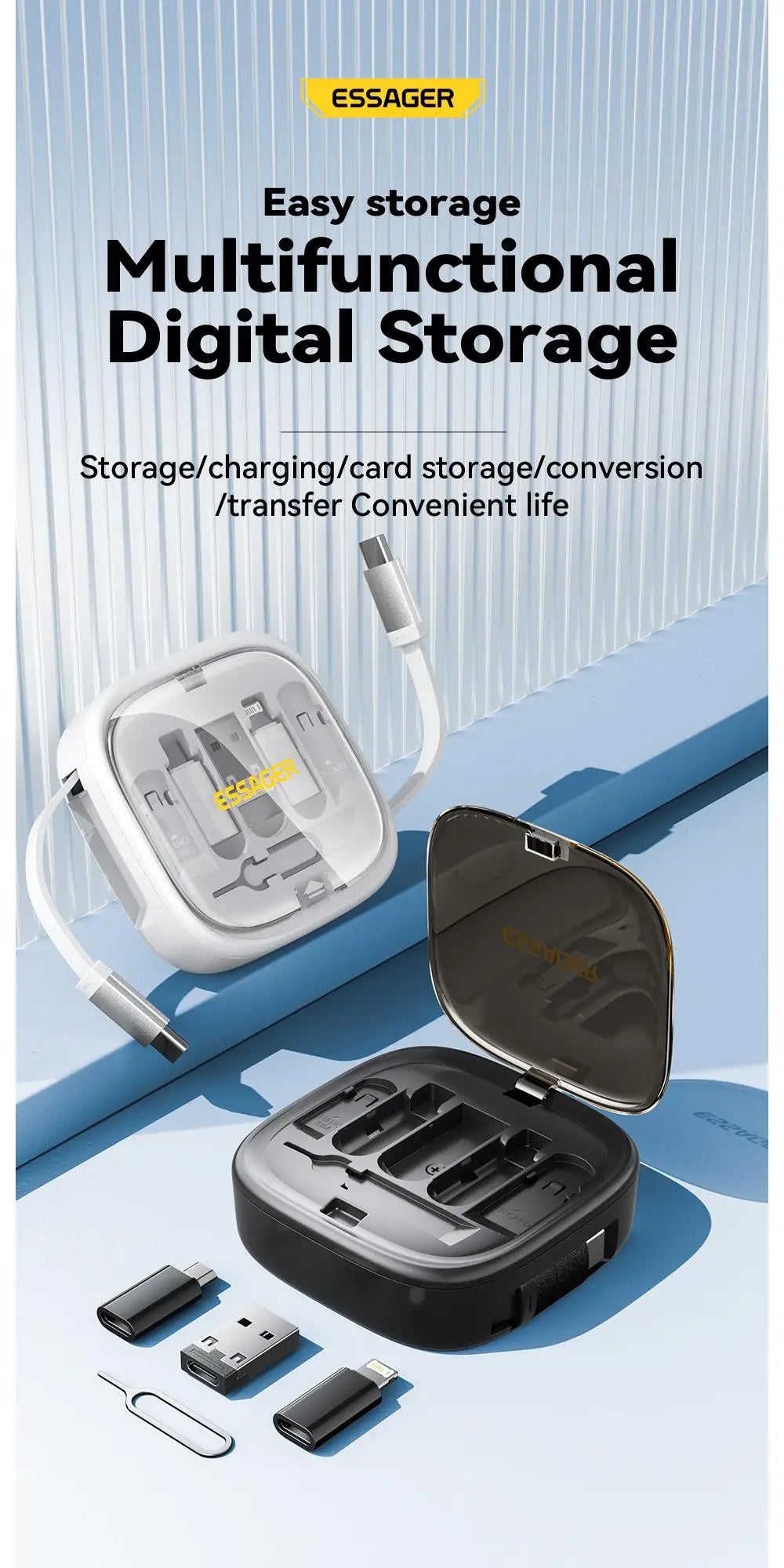 USB-C Travel Charging Kit – 60W Listed Output, Cable & Stand