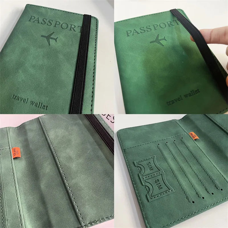 Passport Holder & Travel Wallet – PU Leather, 15 Options
