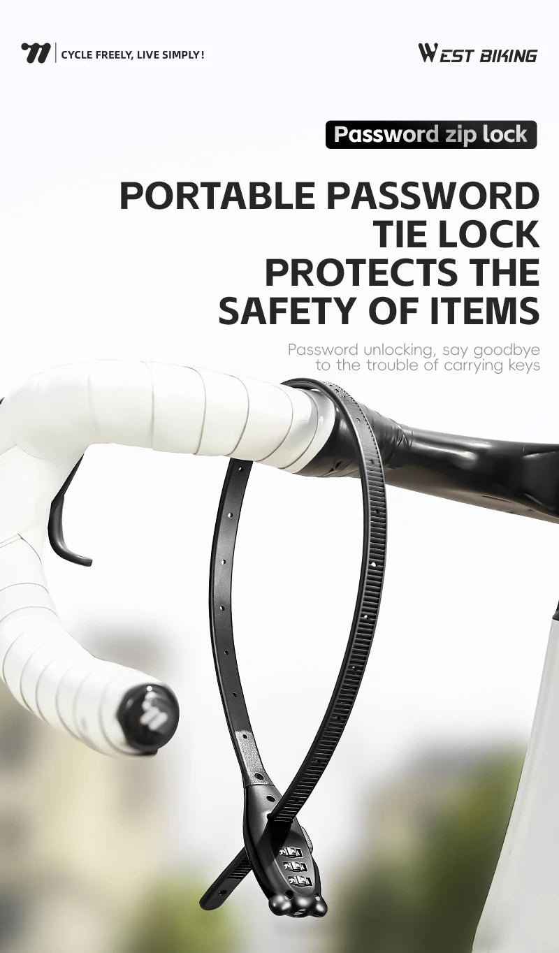 Zip-Tie Combination Lock – 3-Digit, 31 or 53 cm