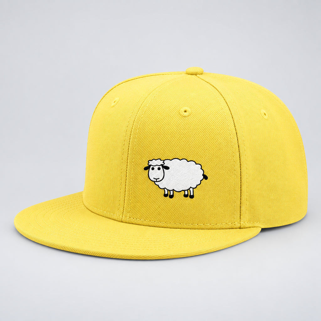 Sheep Graphic Baseball Cap – Adjustable Flat Brim Hat