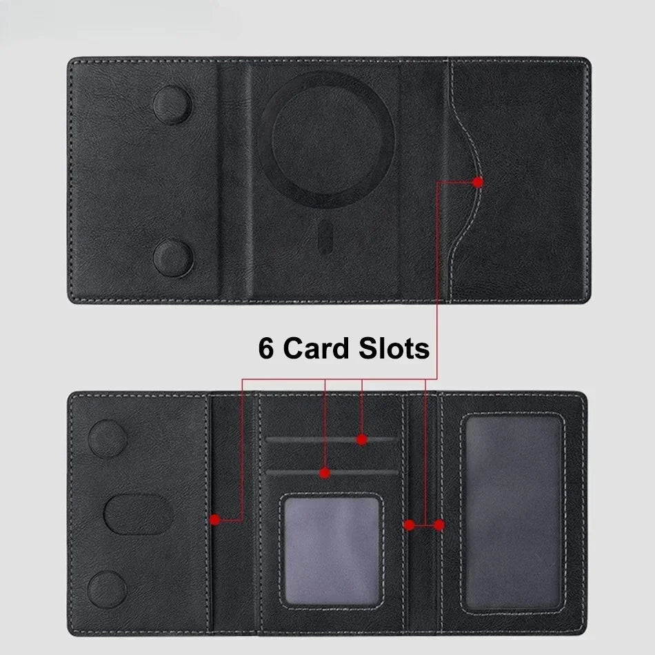 Magnetic Phone Wallet – MagSafe-Compatible, 6 Card Slots