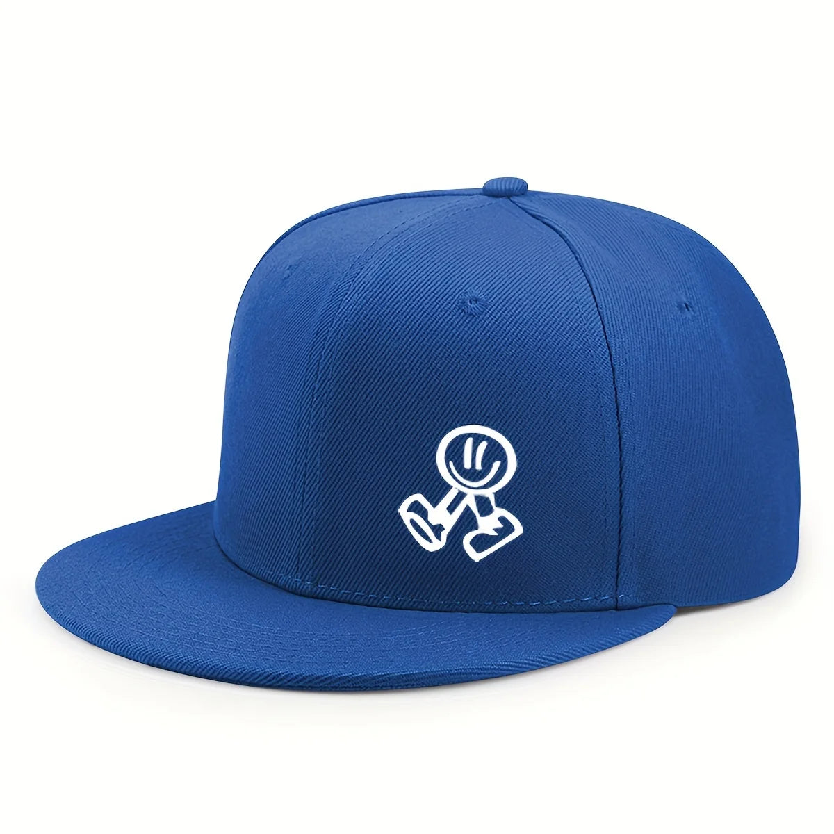 Smiling Character Flat-Brim Cap – Horizon, 16 Colors