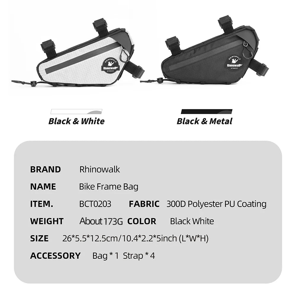 Water Resistant Bike Frame Bag deideas