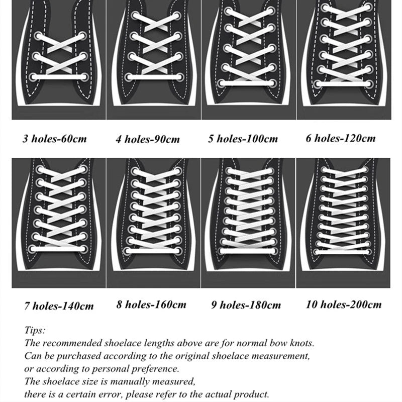 Round Rope Shoelaces – 18 Colors, 100–160 cm, One Pair