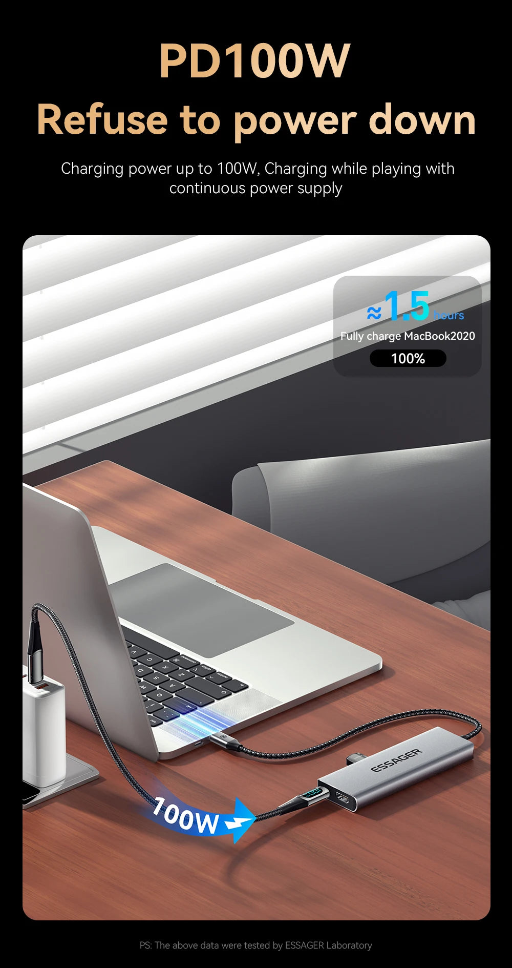 8-in-1 USB-C Hub with M.2 SSD Enclosure – HDMI & PD