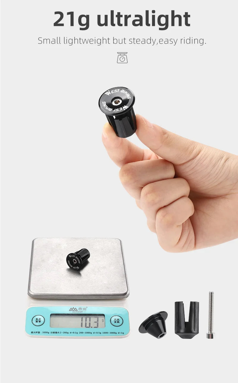 Aluminum Alloy Handlebar Bar End Plugs 6061, Mechanical Expansion