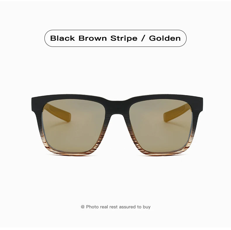 Rectangular Sunglasses – Textured Temples, 6 Combinations
