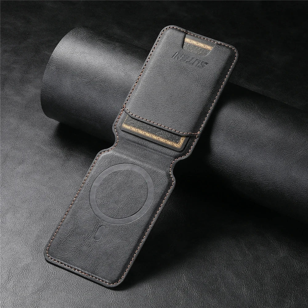Wallet Pro Magnetic Leather Wallet for iPhone 17 16 Pro Max, 15, 14, 13, 12 and 11 deideas