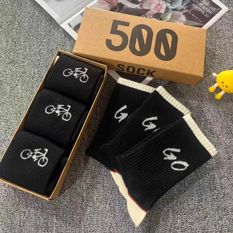 Bicycle Graphic Crew Socks 3-Pack – Boxed Gift Set