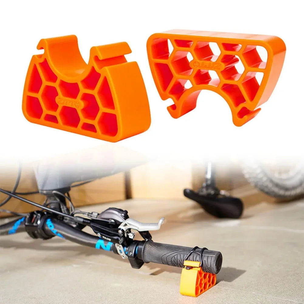 Bike Handlebar Support Blocks – Inverted Maintenance, Orange