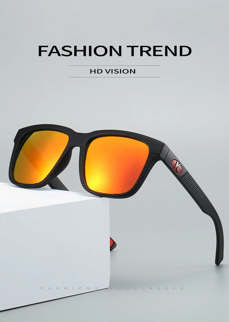Rectangular Sunglasses – Textured Temples, 6 Combinations