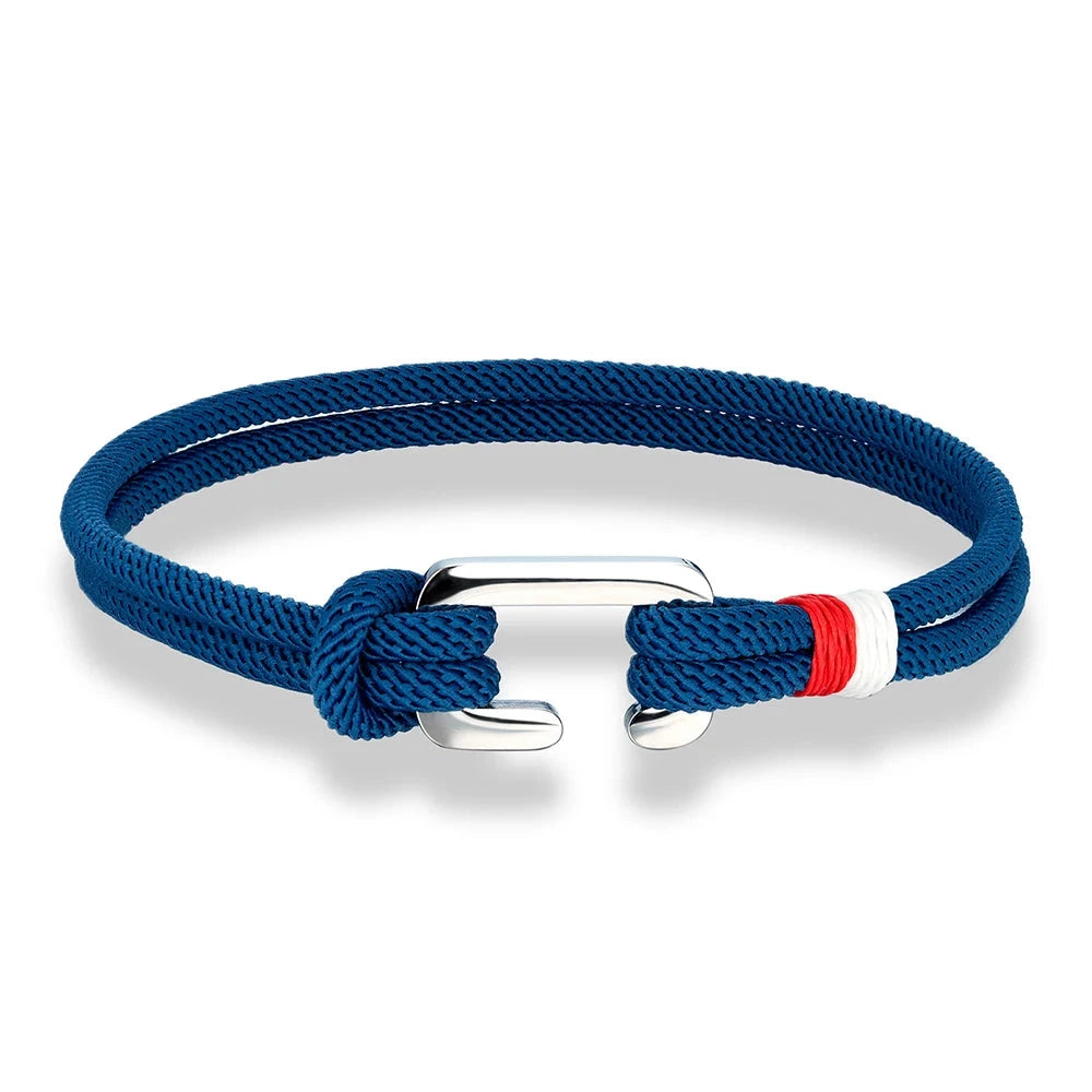 Boho Style Nylon Rope Bracelet Stainless Steel Mini Clasp deideas